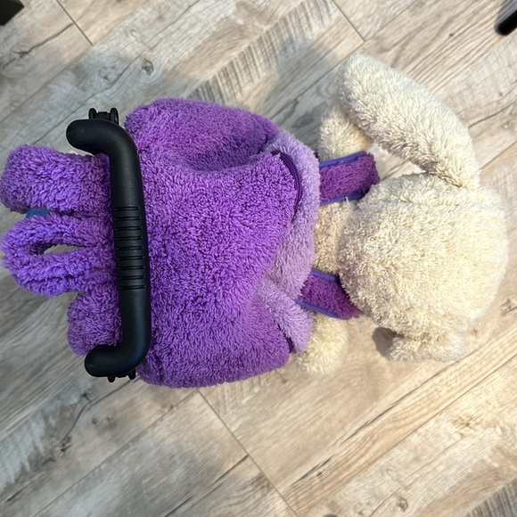 Pal Arounds Rabbit Bunny Soft Plush Roller Backpack School Luggage Toy NWT - Picture 3 of 7